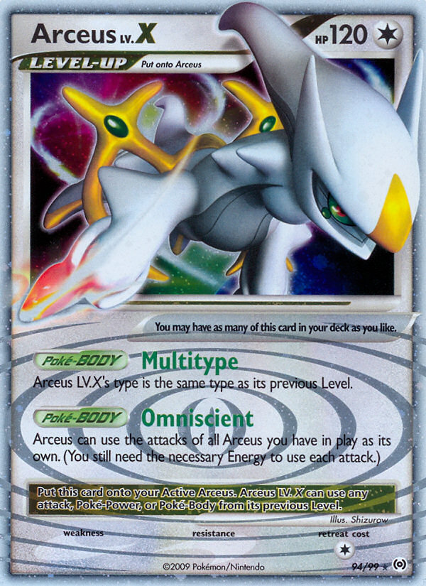 Arceus LV.X (94/99) [Platinum: Arceus] | Pegasus Games WI