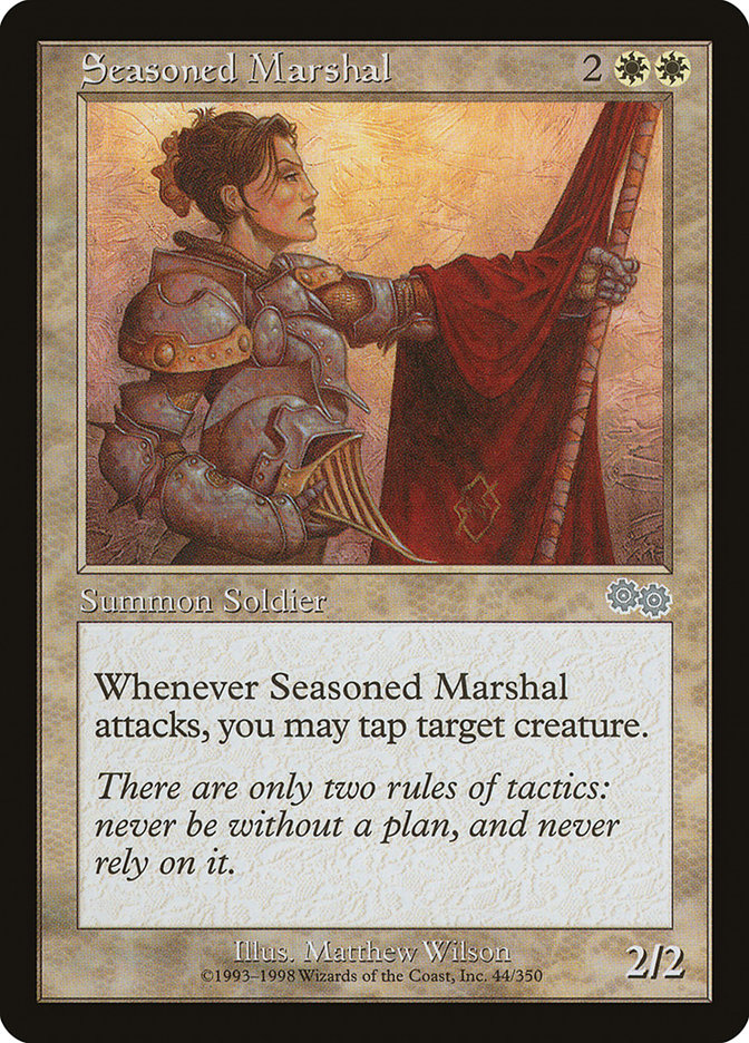 Seasoned Marshal [Urza's Saga] | Pegasus Games WI