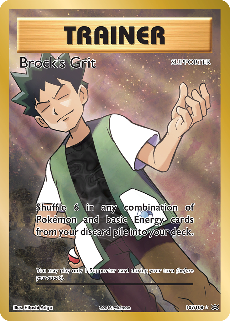 Brock's Grit (107/108) [XY: Evolutions] | Pegasus Games WI