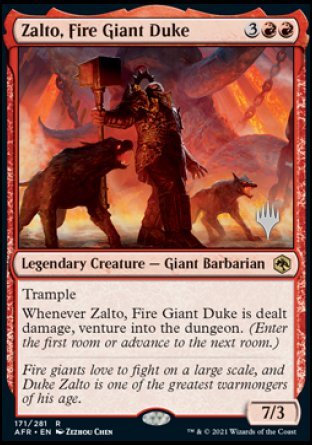 Zalto, Fire Giant Duke (Promo Pack) [Dungeons & Dragons: Adventures in the Forgotten Realms Promos] | Pegasus Games WI