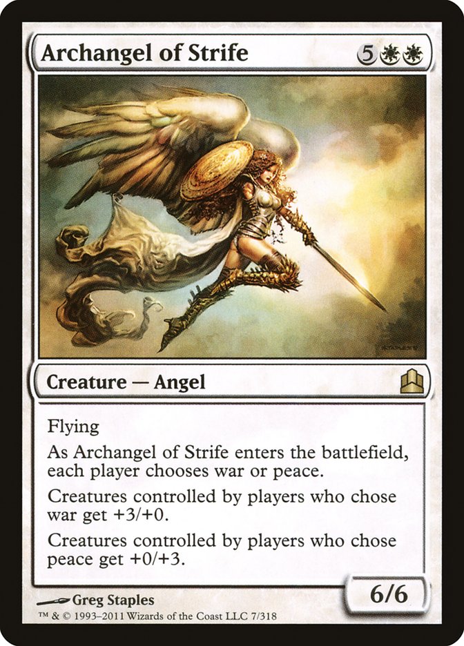 Archangel of Strife [Commander 2011] | Pegasus Games WI