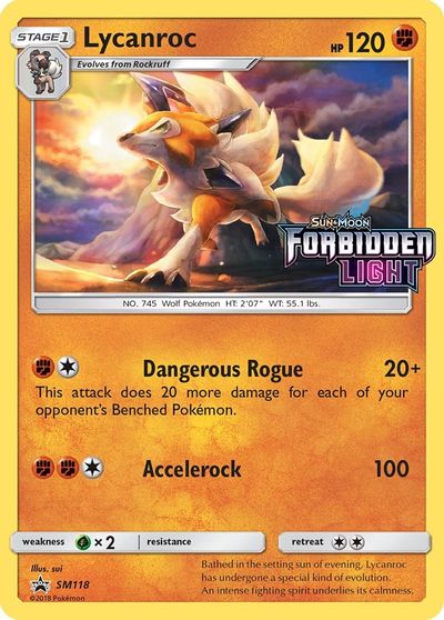 Lycanroc (SM118) (Prerelease Promo) [Sun & Moon: Black Star Promos] | Pegasus Games WI