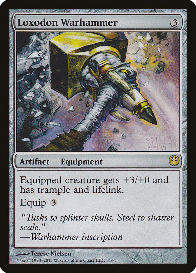 Loxodon Warhammer [Duel Decks: Knights vs. Dragons] | Pegasus Games WI