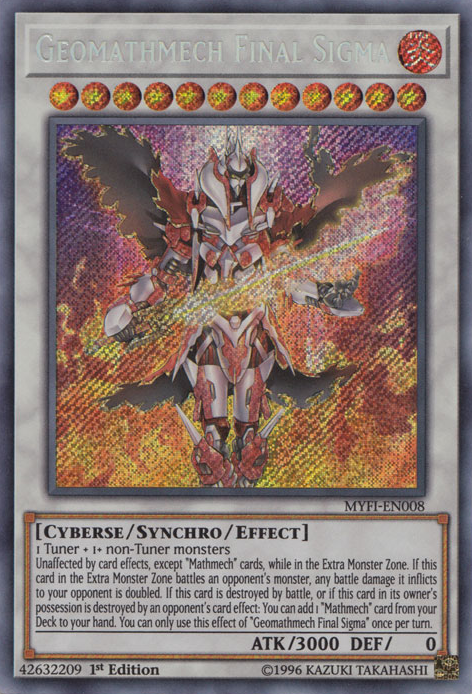 Geomathmech Final Sigma [MYFI-EN008] Secret Rare | Pegasus Games WI