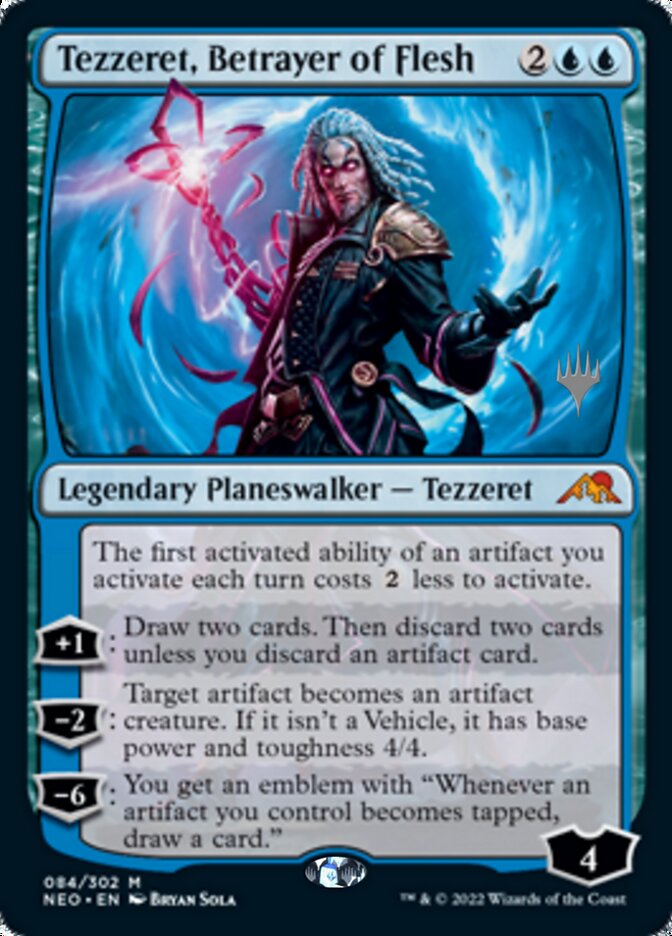 Tezzeret, Betrayer of Flesh (Promo Pack) [Kamigawa: Neon Dynasty Promos] | Pegasus Games WI