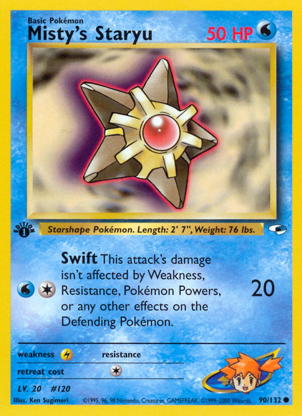 Misty's Staryu (90/132) [Gym Heroes 1st Edition] | Pegasus Games WI