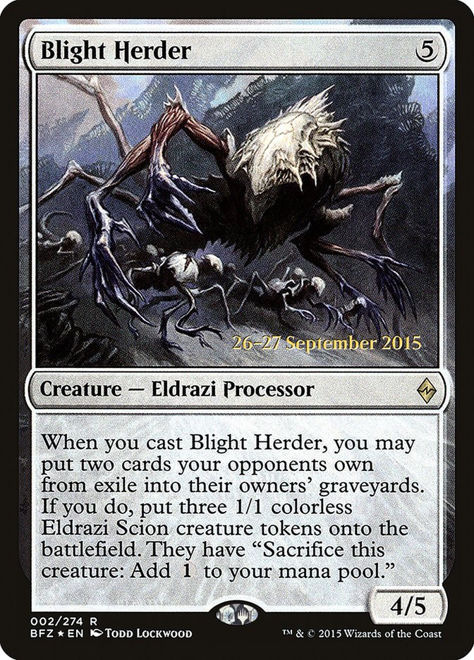 Blight Herder [Battle for Zendikar Prerelease Promos] | Pegasus Games WI