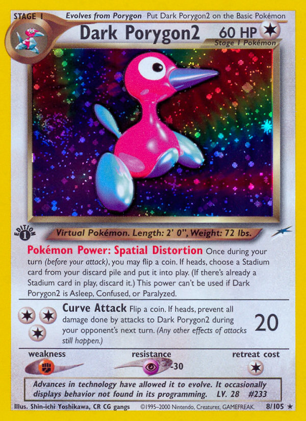 Dark Porygon2 (8/105) [Neo Destiny 1st Edition] | Pegasus Games WI