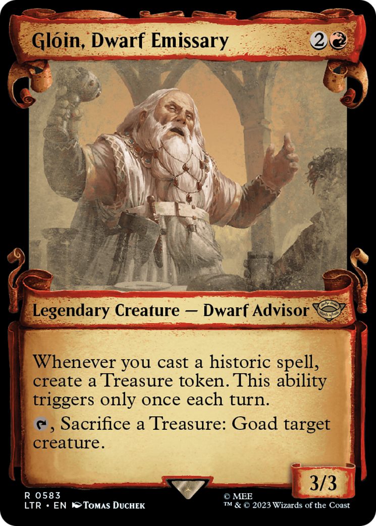 Gloin, Dwarf Emissary [The Lord of the Rings: Tales of Middle-Earth Showcase Scrolls] | Pegasus Games WI