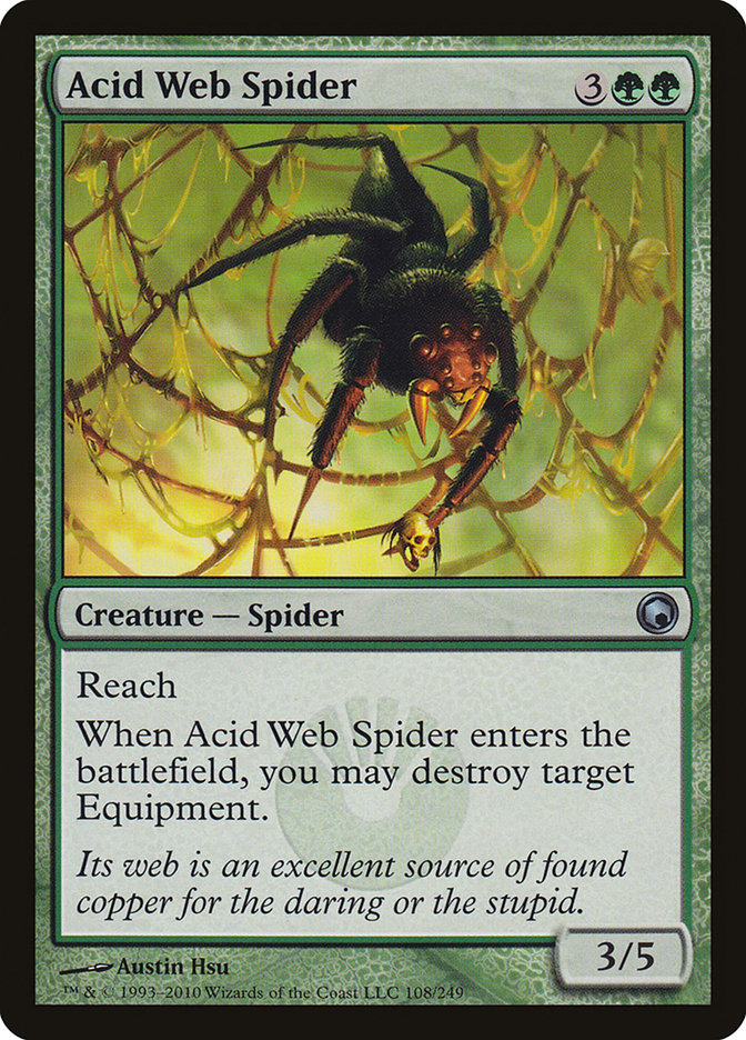 Acid Web Spider [Scars of Mirrodin] | Pegasus Games WI