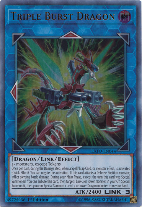 Triple Burst Dragon [EXFO-EN044] Ultra Rare | Pegasus Games WI