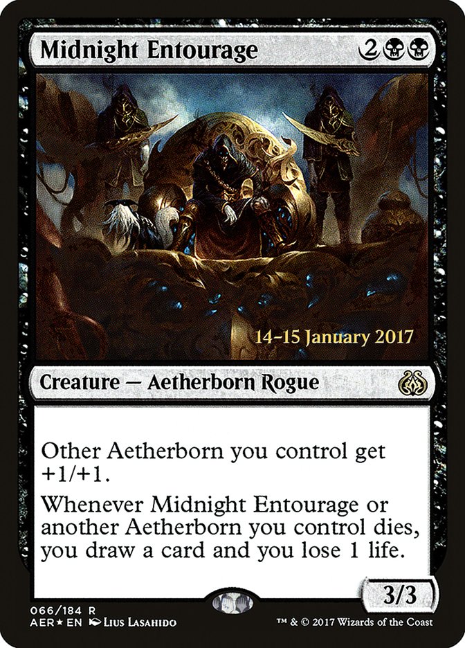 Midnight Entourage [Aether Revolt Prerelease Promos] | Pegasus Games WI