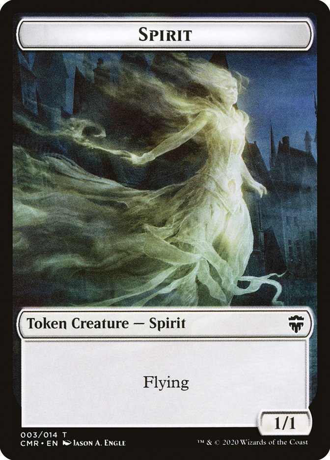 Copy (013) // Spirit Double-Sided Token [Commander Legends Tokens] | Pegasus Games WI