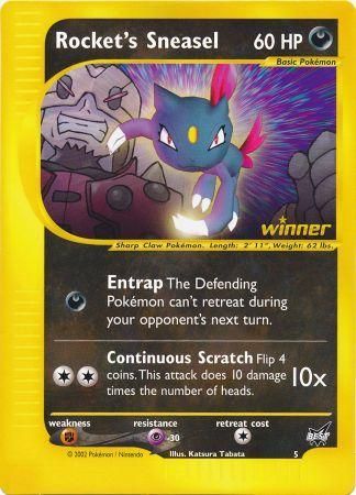 Rocket's Sneasel (5) (Jumbo Card) [Best of Promos] | Pegasus Games WI