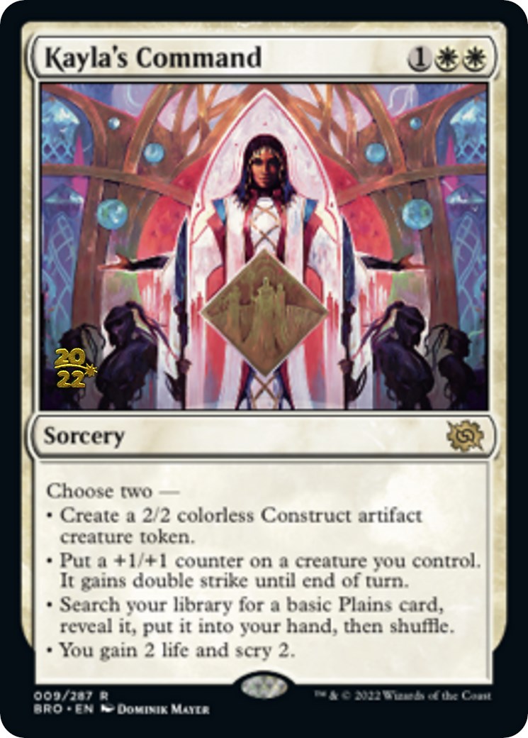 Kayla's Command [The Brothers' War Prerelease Promos] | Pegasus Games WI
