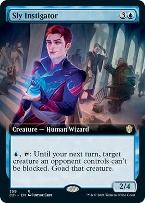 Sly Instigator (Extended Art) [Commander 2021] | Pegasus Games WI