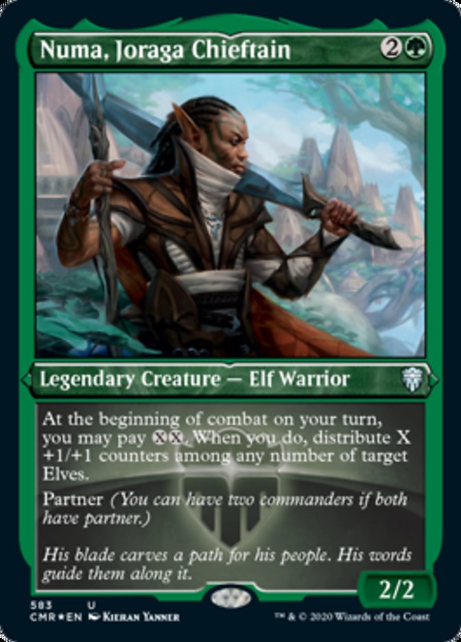 Numa, Joraga Chieftain (Etched) [Commander Legends] | Pegasus Games WI