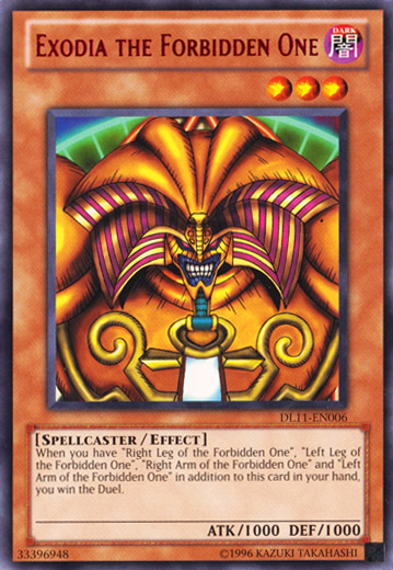 Exodia the Forbidden One (Red) [DL11-EN006] Rare | Pegasus Games WI