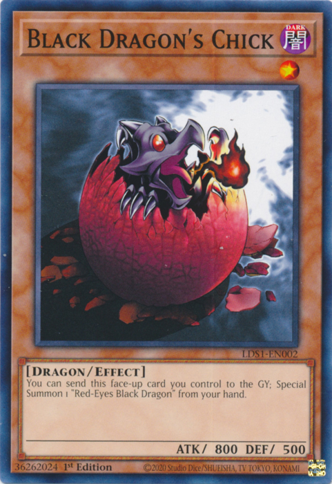 Black Dragon's Chick [LDS1-EN002] Common | Pegasus Games WI