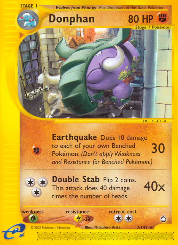 Donphan (7/147) [Aquapolis] | Pegasus Games WI