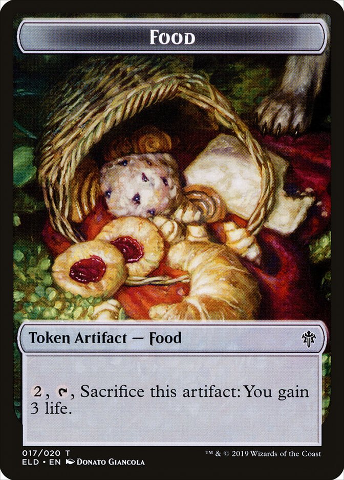 Mouse // Food (17) Double-Sided Token [Throne of Eldraine Tokens] | Pegasus Games WI