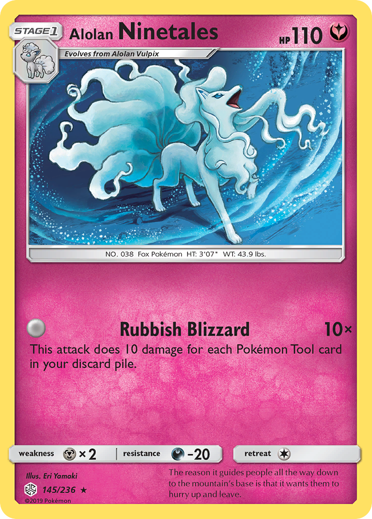 Alolan Ninetales (145/236) [Sun & Moon: Cosmic Eclipse] | Pegasus Games WI