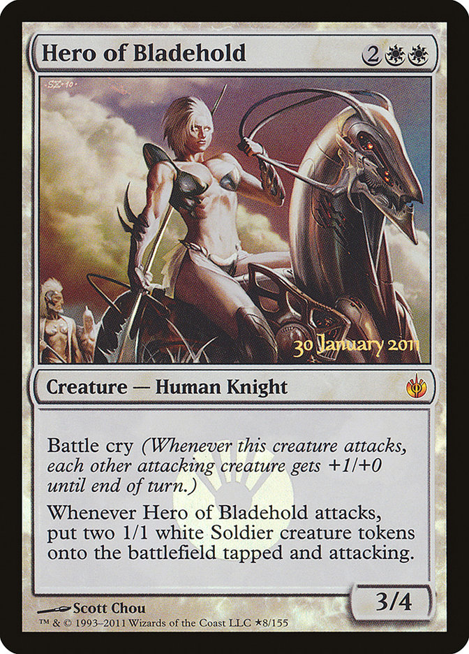 Hero of Bladehold [Mirrodin Besieged Prerelease Promos] | Pegasus Games WI