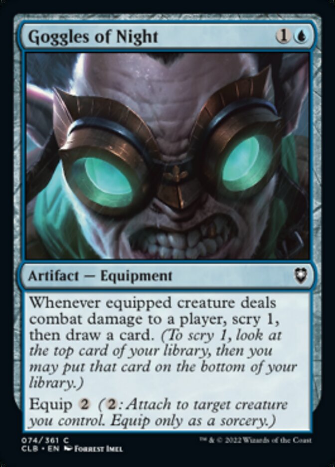 Goggles of Night [Commander Legends: Battle for Baldur's Gate] | Pegasus Games WI