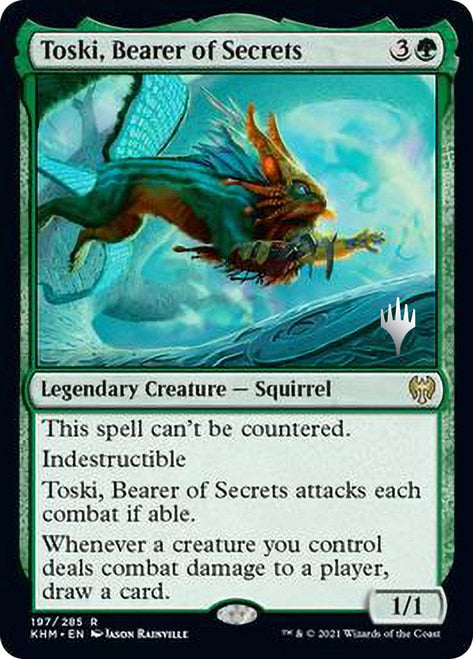 Toski, Bearer of Secrets (Promo Pack) [Kaldheim Promos] | Pegasus Games WI