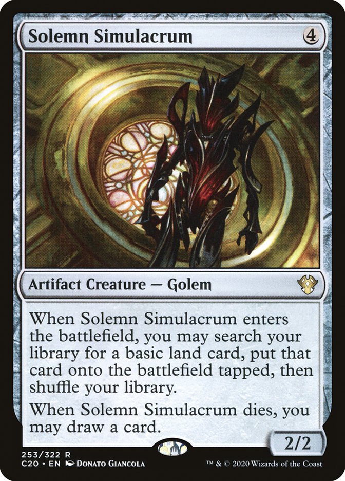 Solemn Simulacrum [Commander 2020] | Pegasus Games WI