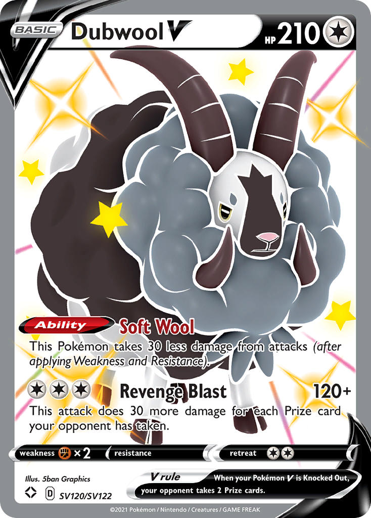 Dubwool V (SV120/SV122) [Sword & Shield: Shining Fates] | Pegasus Games WI