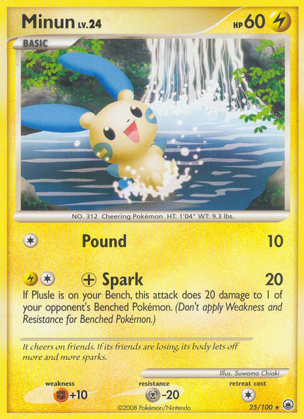 Minun (25/100) [Diamond & Pearl: Majestic Dawn] | Pegasus Games WI