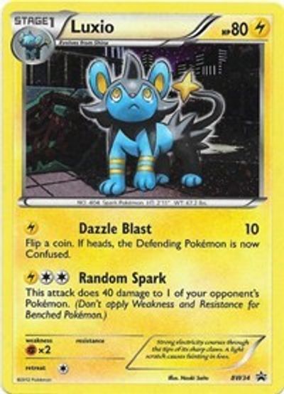 Luxio (BW34) (Cosmos Holo) [Black & White: Black Star Promos] | Pegasus Games WI