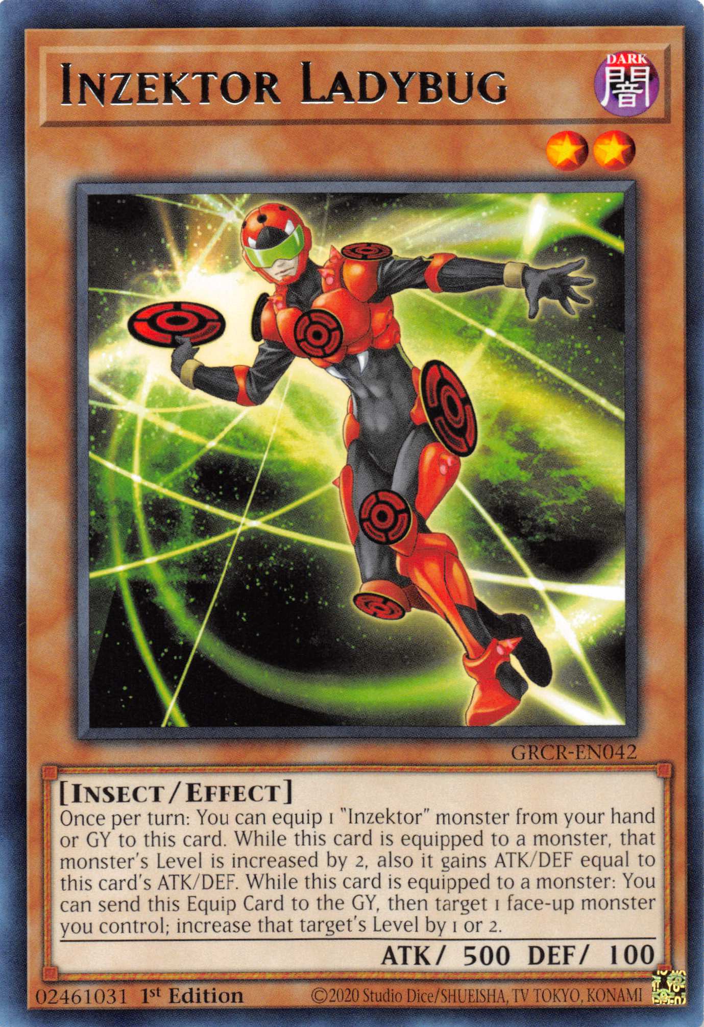 Inzektor Ladybug [GRCR-EN042] Rare | Pegasus Games WI