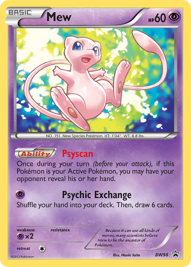 Mew (BW98) [Black & White: Black Star Promos] | Pegasus Games WI