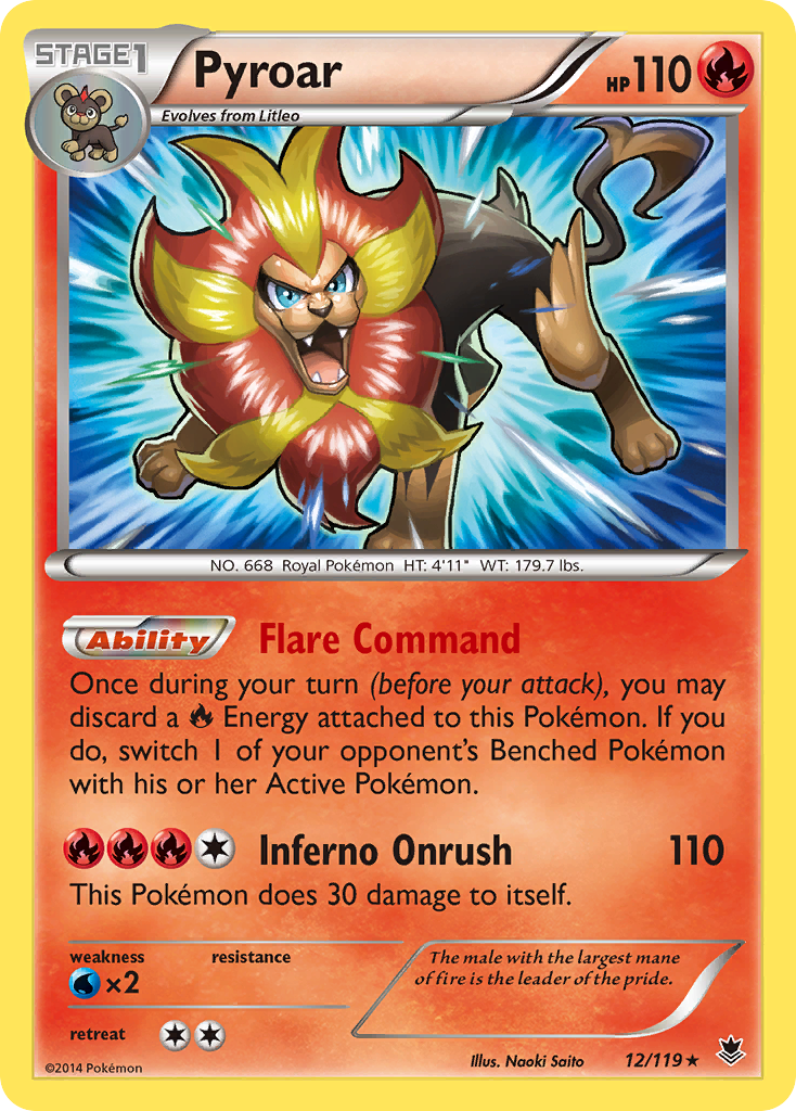 Pyroar (12/119) [XY: Phantom Forces] | Pegasus Games WI