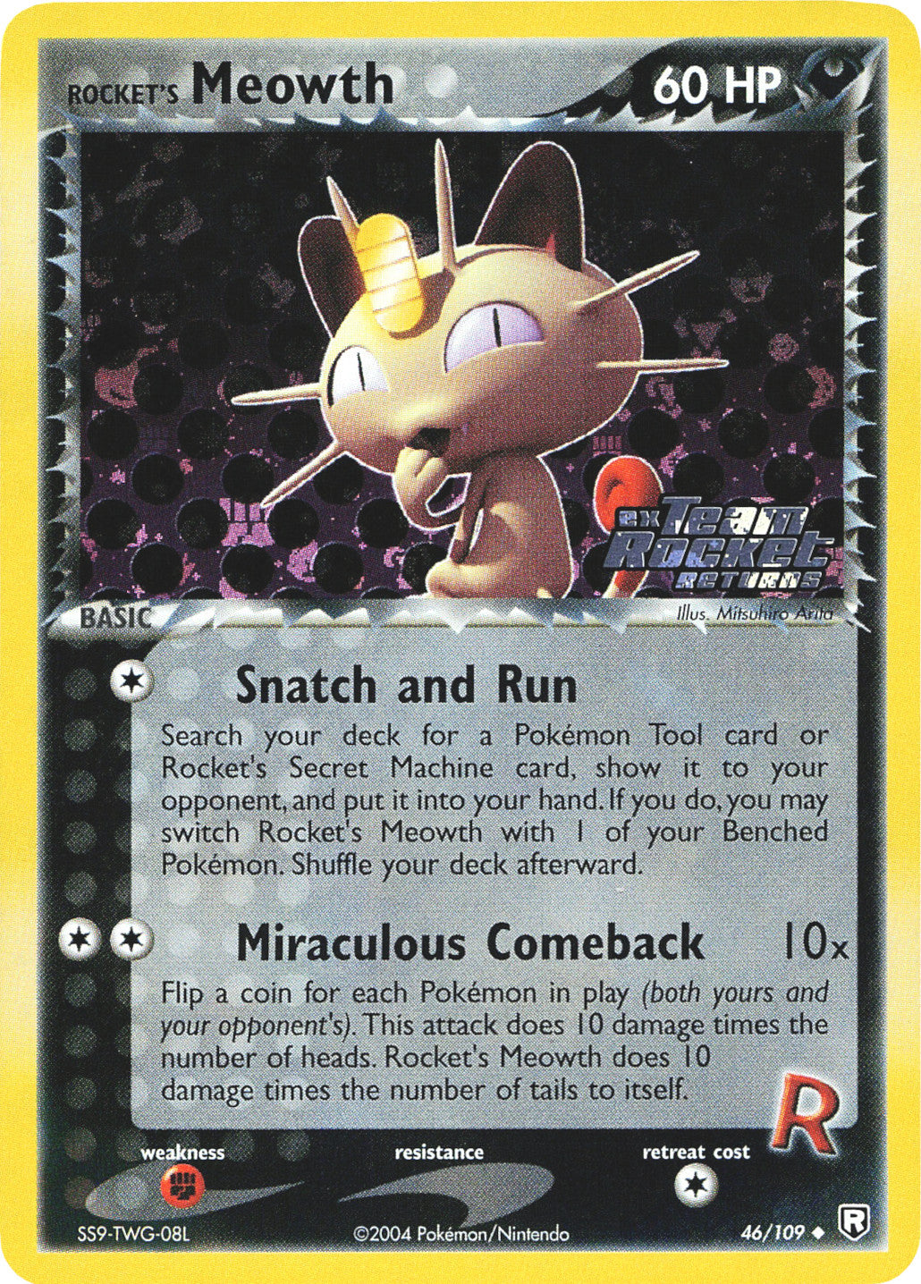 Rocket's Meowth (46/109) (Stamped) [EX: Team Rocket Returns] | Pegasus Games WI