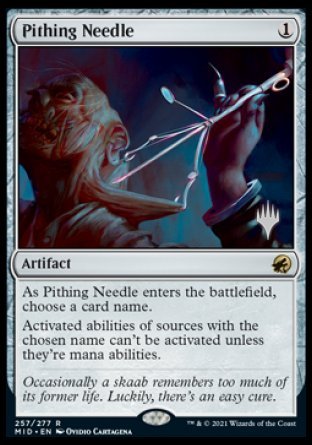Pithing Needle (Promo Pack) [Innistrad: Midnight Hunt Promos] | Pegasus Games WI