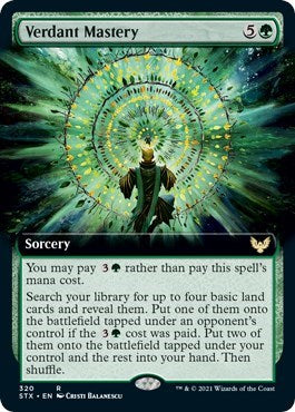 Verdant Mastery (Extended Art) [Strixhaven: School of Mages] | Pegasus Games WI