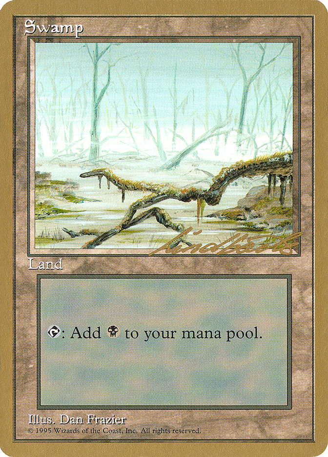 Swamp (ll372) (Leon Lindback) [Pro Tour Collector Set] | Pegasus Games WI