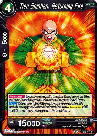 Tien Shinhan, Returning Fire [BT6-111] | Pegasus Games WI