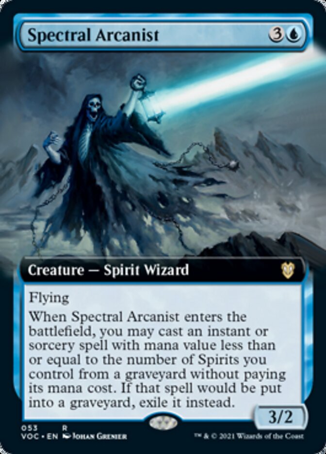 Spectral Arcanist (Extended Art) [Innistrad: Crimson Vow Commander] | Pegasus Games WI