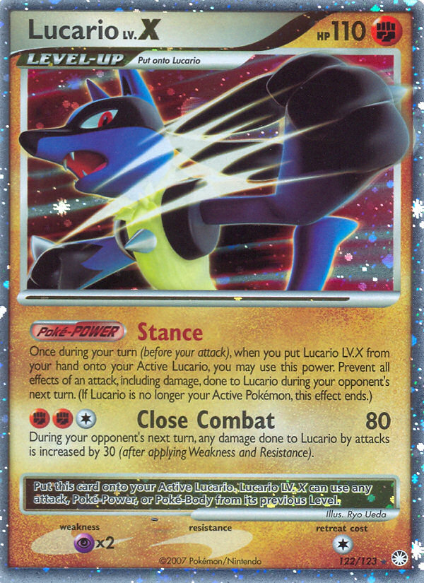 Lucario LV.X (122/123) [Diamond & Pearl: Mysterious Treasures] | Pegasus Games WI