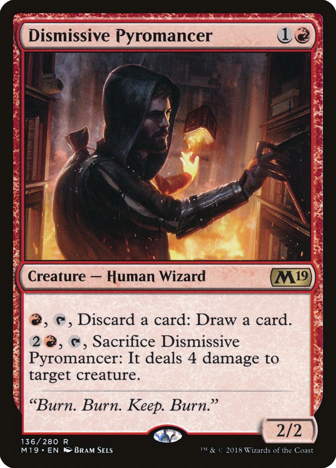 Dismissive Pyromancer [Core Set 2019] | Pegasus Games WI