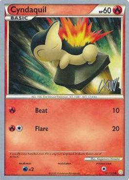 Cyndaquil (61/123) (Reshiphlosion - Christopher Kan) [World Championships 2011] | Pegasus Games WI