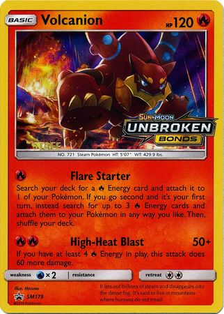 Volcanion (SM179) (Staff Prerelease Promo) [Sun & Moon: Black Star Promos] | Pegasus Games WI