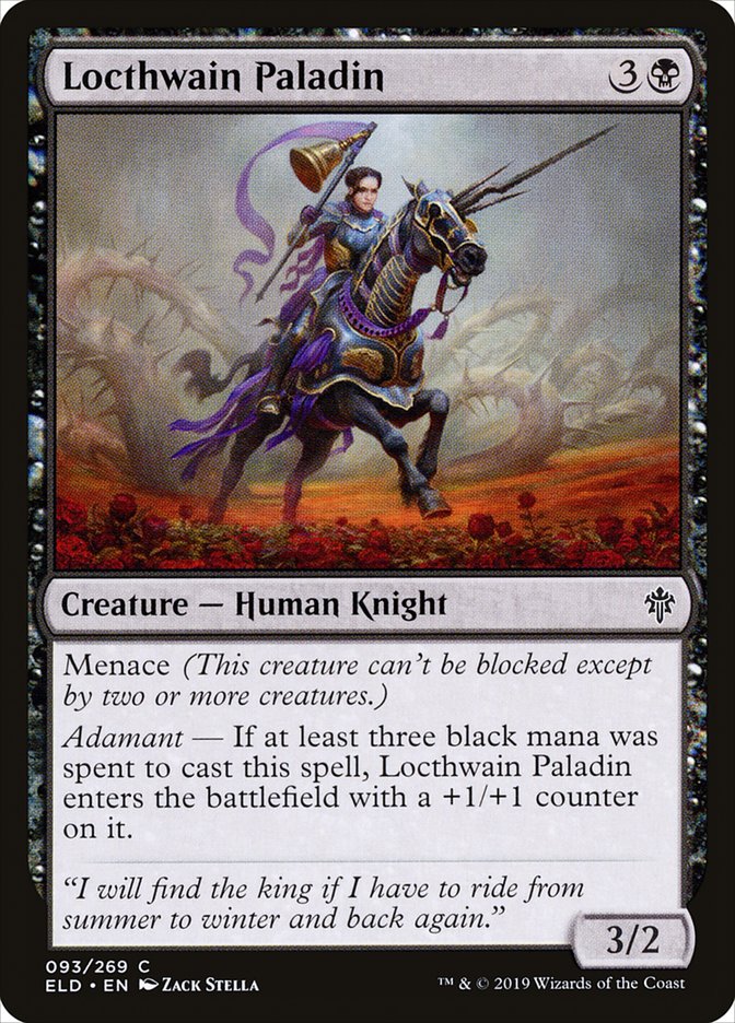 Locthwain Paladin [Throne of Eldraine] | Pegasus Games WI