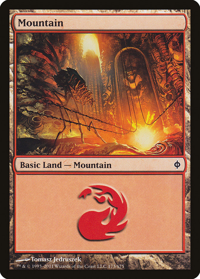 Mountain (173) [New Phyrexia] | Pegasus Games WI