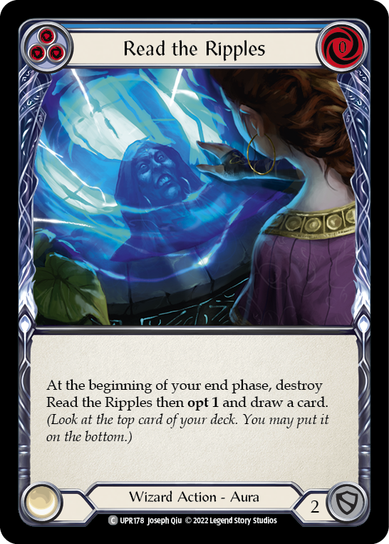 Read the Ripples (Blue) [UPR178] (Uprising)  Rainbow Foil | Pegasus Games WI