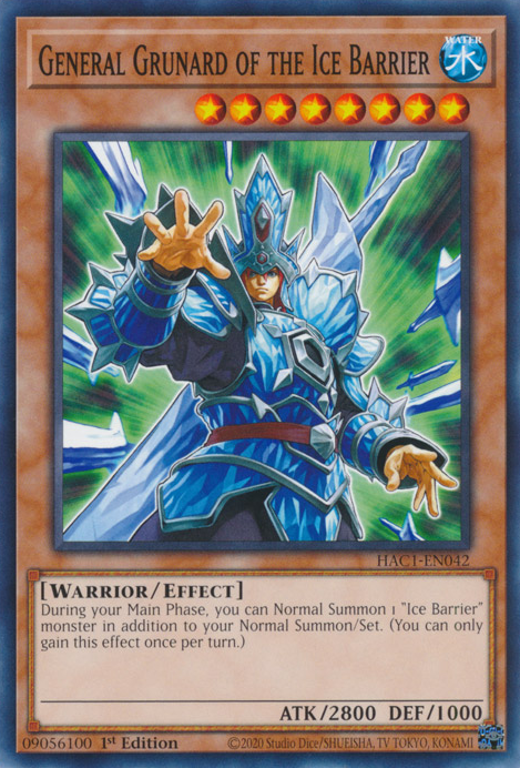 General Grunard of the Ice Barrier [HAC1-EN042] Common | Pegasus Games WI